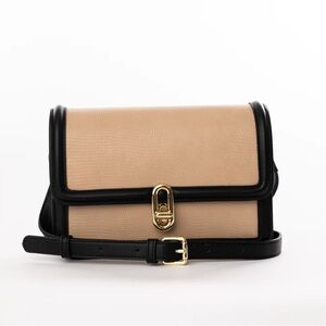 Chic Black and Tan Crossbody Bag